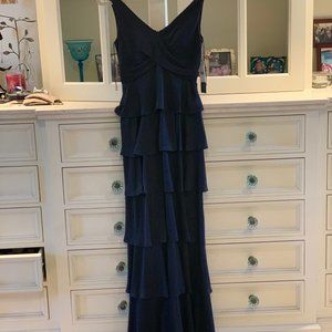 Aidan Mattox Navy Blue long dress/gown